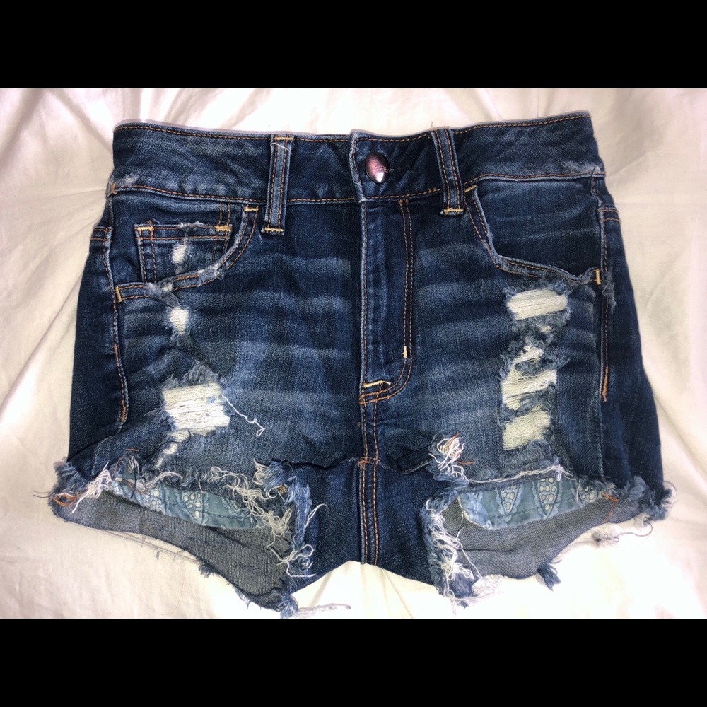 American Eagle mid-rise jean shorts